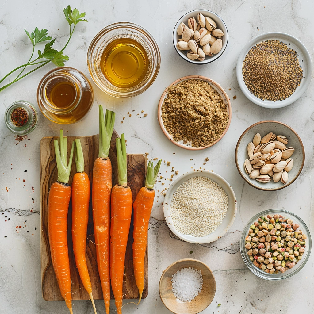 Roasted carrots with dukkah brittle Ingredients