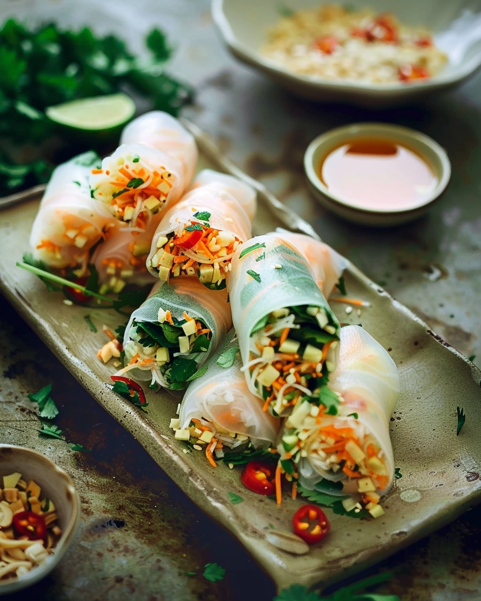 Papaya Salad Rolls