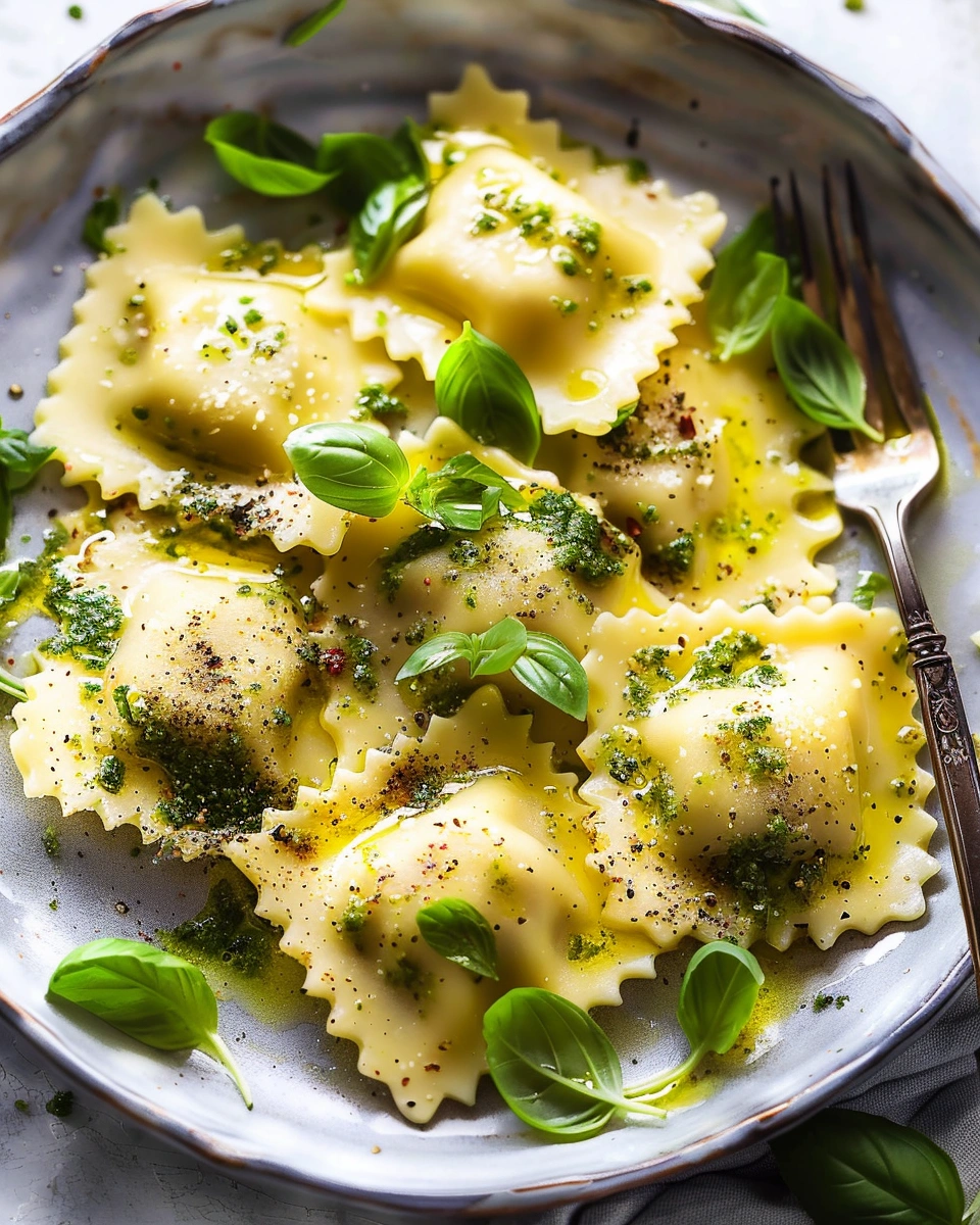 Vegan gluten-free ravioli