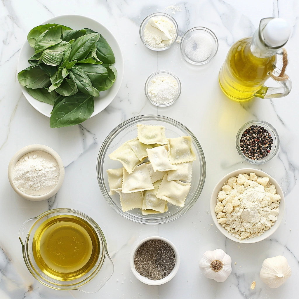 Vegan gluten-free ravioli Ingredients