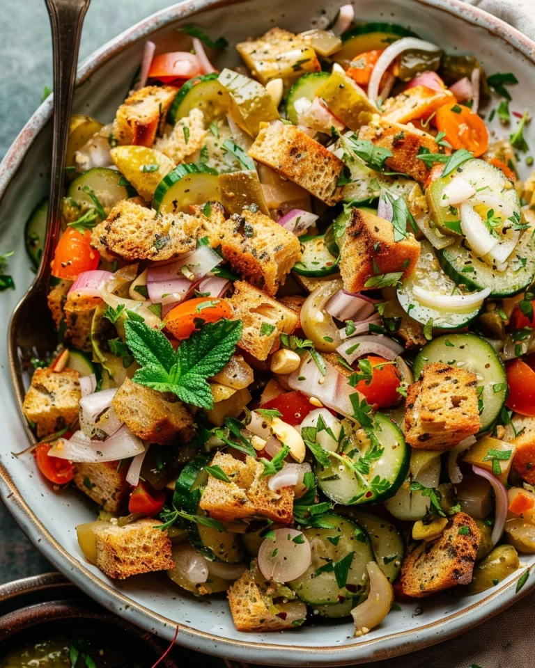 Pickle Panzanella Salad