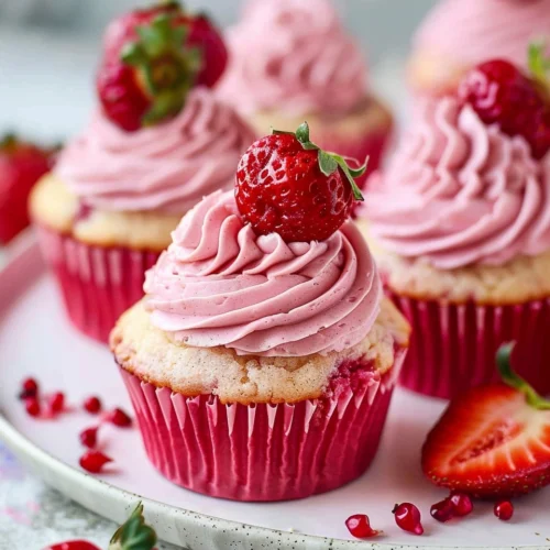 Vegan Strawberry Cupcakes