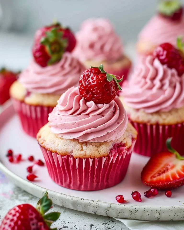 Vegan Strawberry Cupcakes