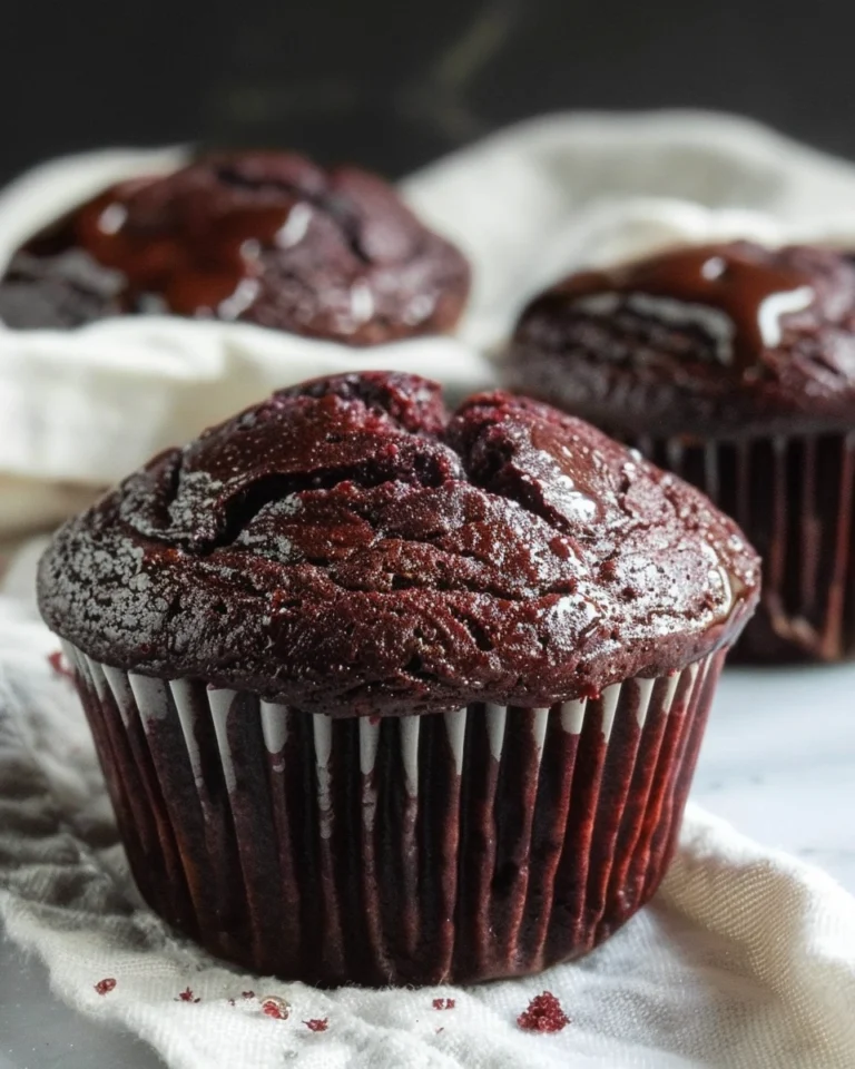 Vegan Chocolate Beet Muffins