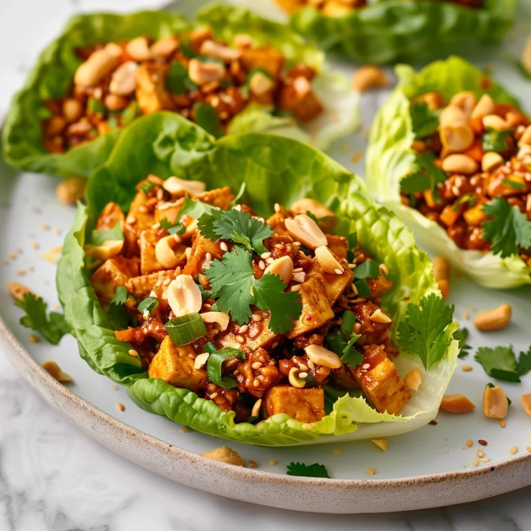 Vegan Tofu Lettuce Wraps