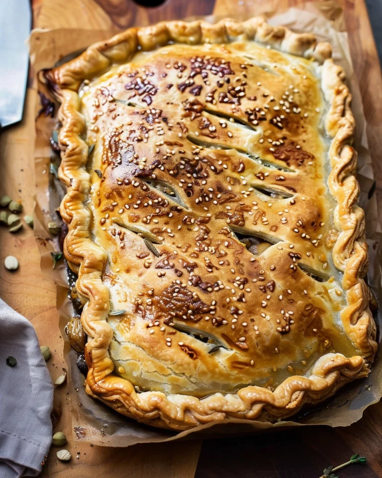 Vegan mushroom pie