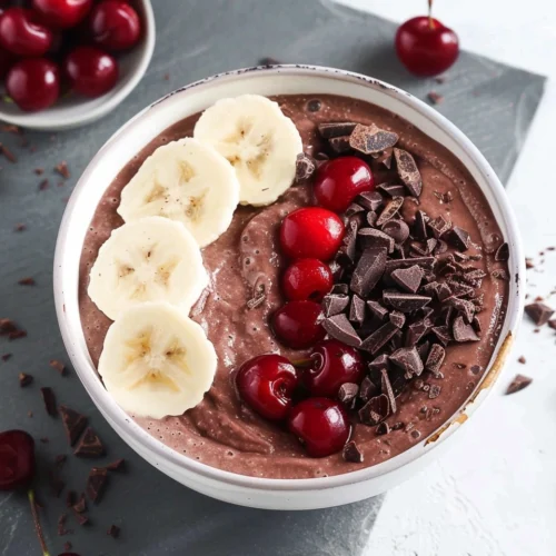 Vegan Chocolate Cherry Smoothie Bowl