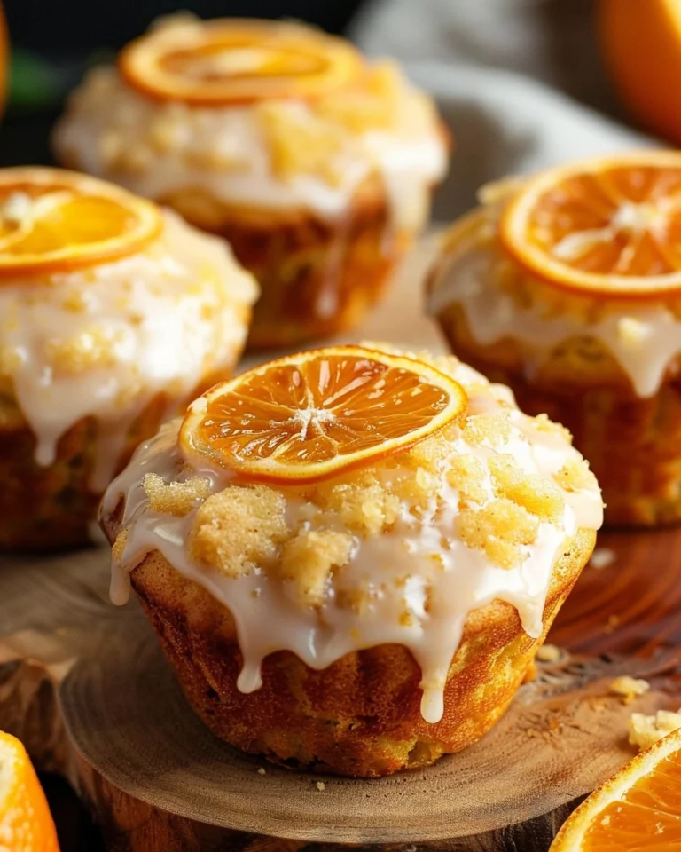 Vegan Orange Muffins With Fresh Orange Glaze