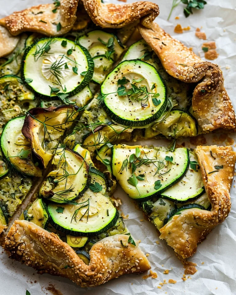 Vegan zucchini galette