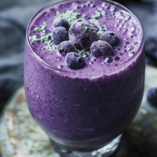 Wild Blueberry Vanilla Matcha Smoothie