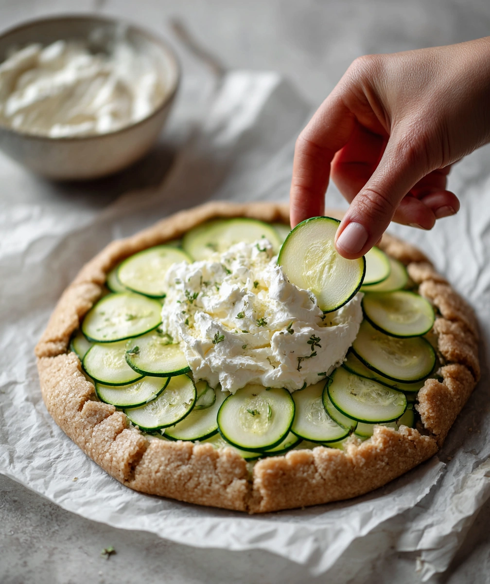 Vegan zucchini galette