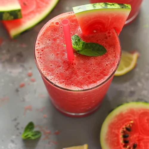 Watermelon Smoothie With Just 2-Ingredients