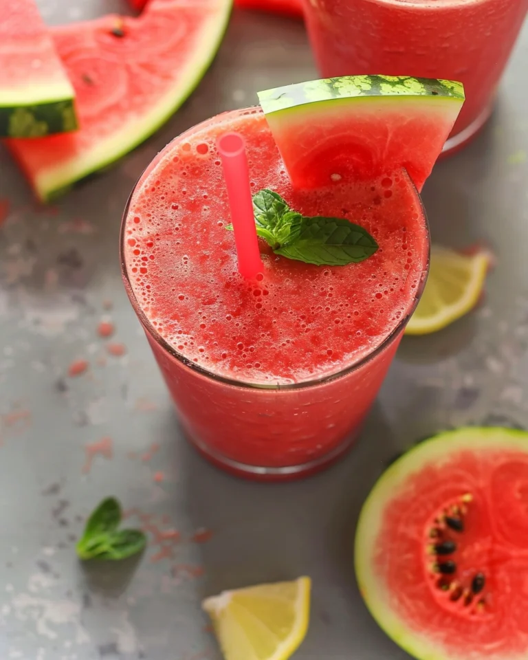 Watermelon Smoothie With Just 2-Ingredients