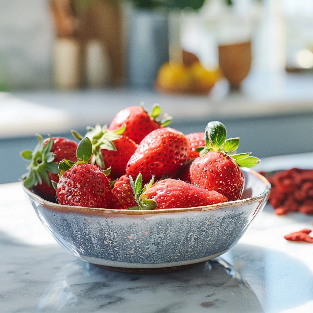 Spiced Strawberry & Goji Berry Smoothie