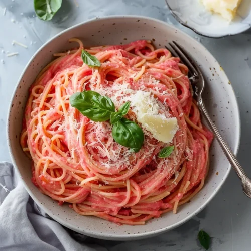 Healthy Vegan Pink Pasta