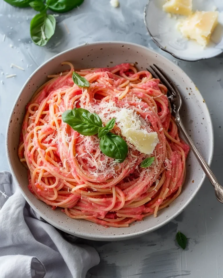 Healthy Vegan Pink Pasta
