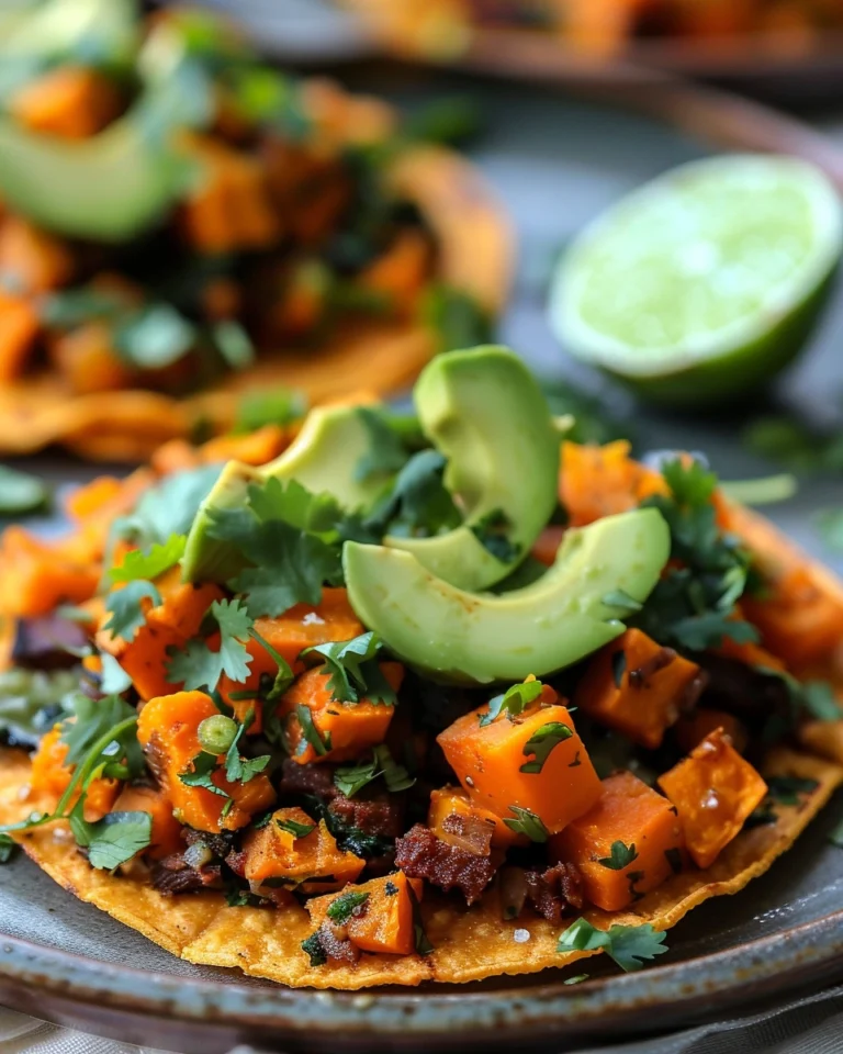 Cilantro Sweet Potato Tostadashi