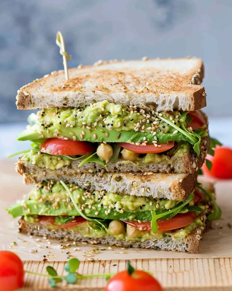 Vegan Hummus Avocado Sandwich