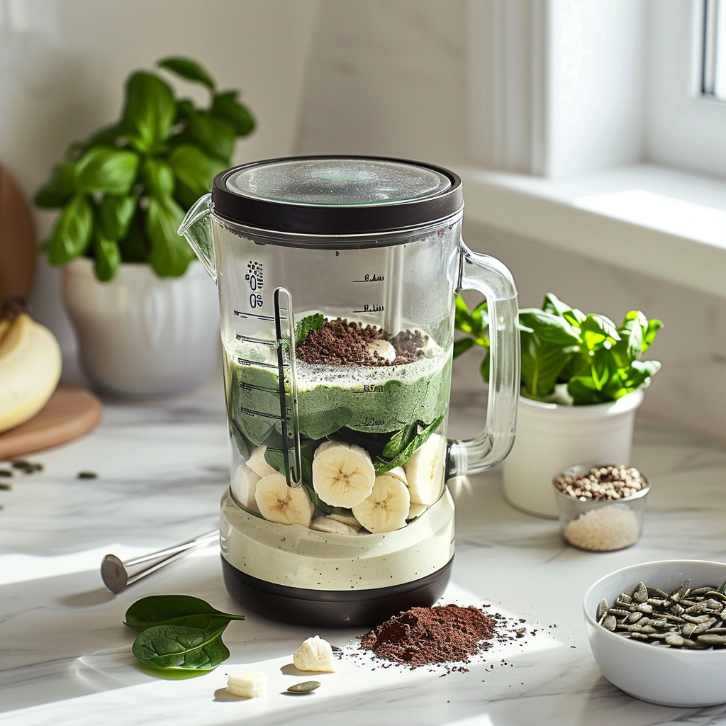 Mint Chocolate Chip Green Smoothie