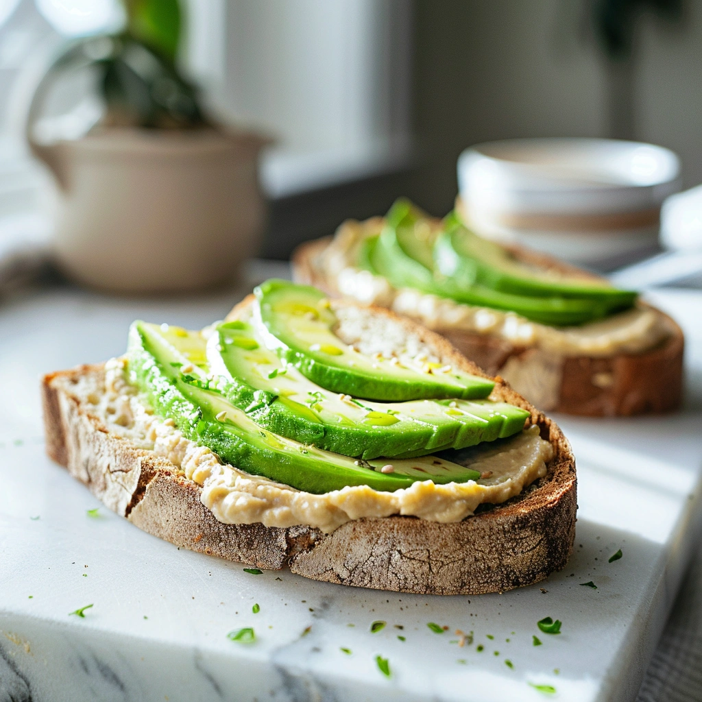 Vegan Hummus Avocado Sandwich