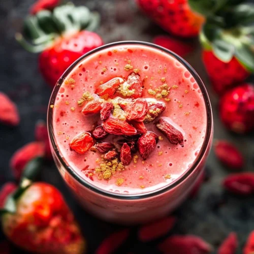 Spiced Strawberry & Goji Berry Smoothie