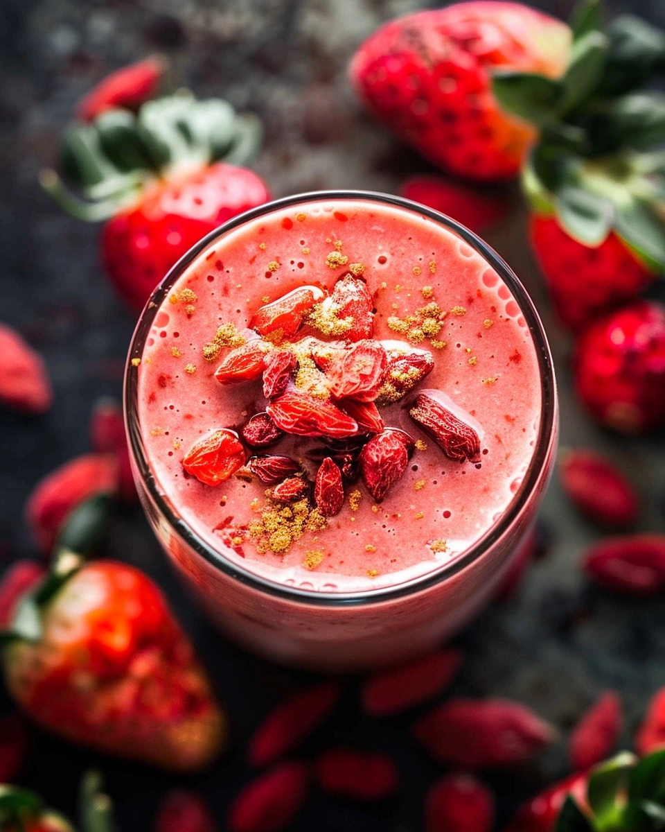Spiced Strawberry & Goji Berry Smoothie