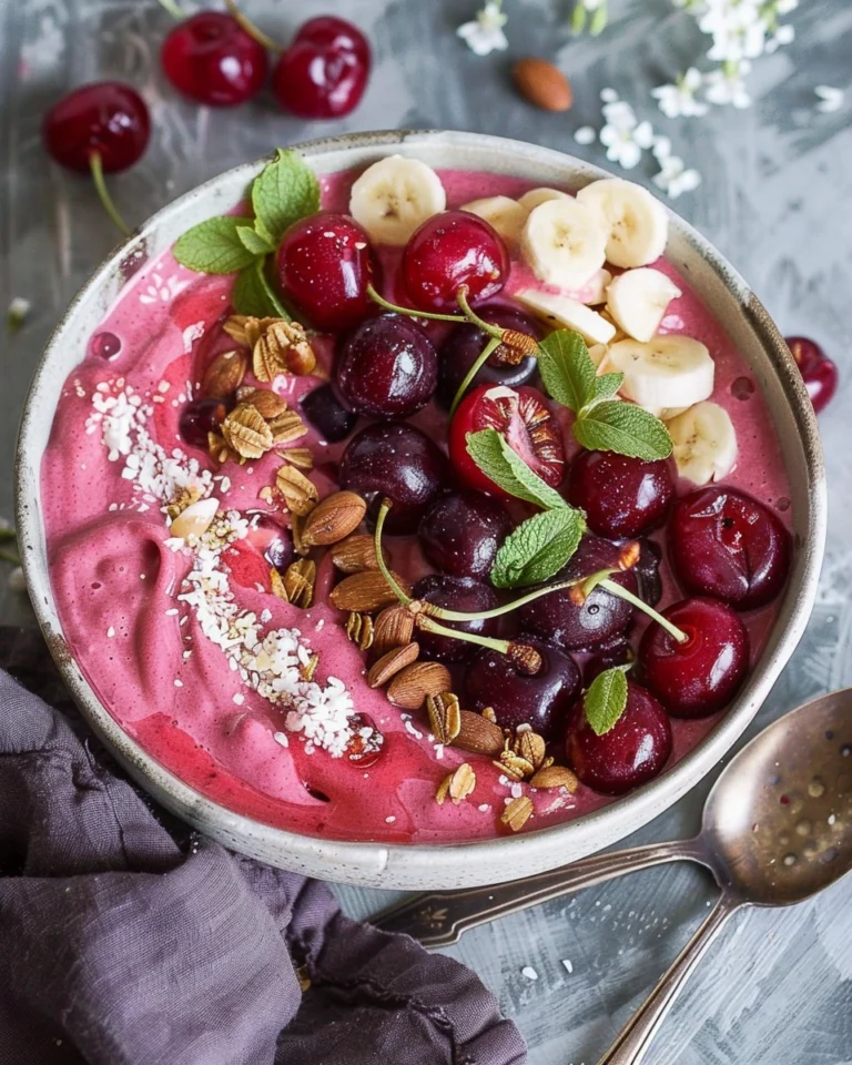 Vegan Cherry Smoothie Bowl