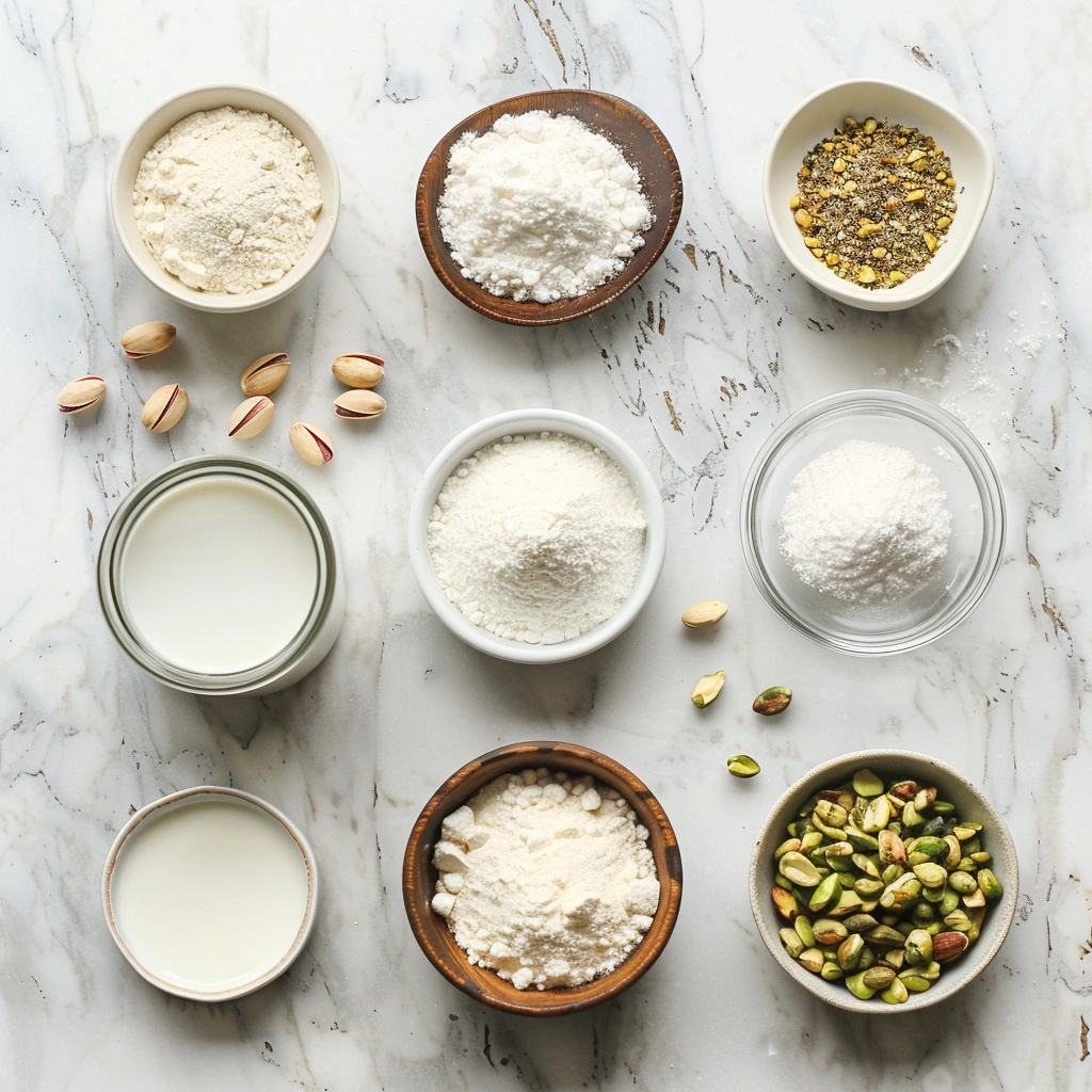 Vegan Mini Pistachio Cupcakes