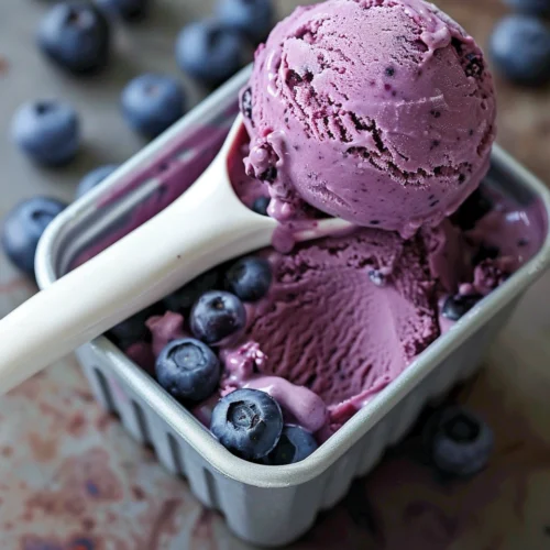 Vegan Blueberry Cheesecake Ice Cream