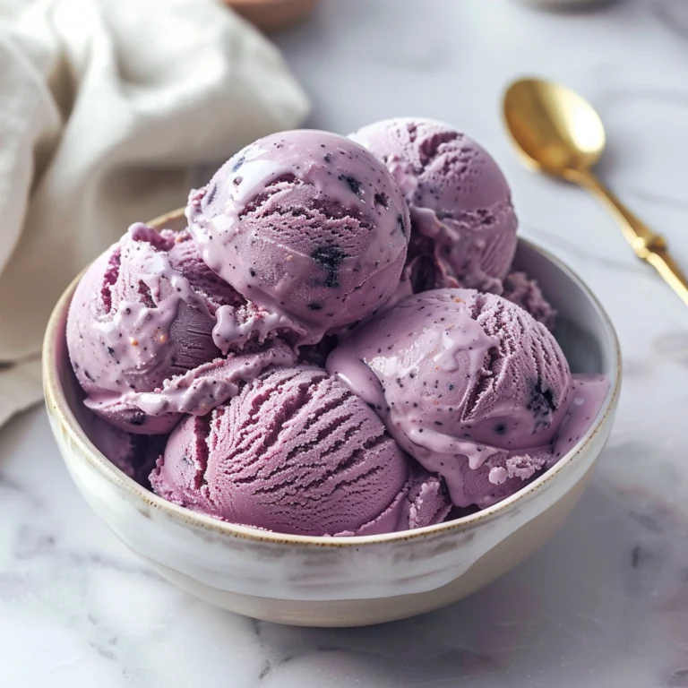 Vegan Blueberry Cheesecake Ice Cream
