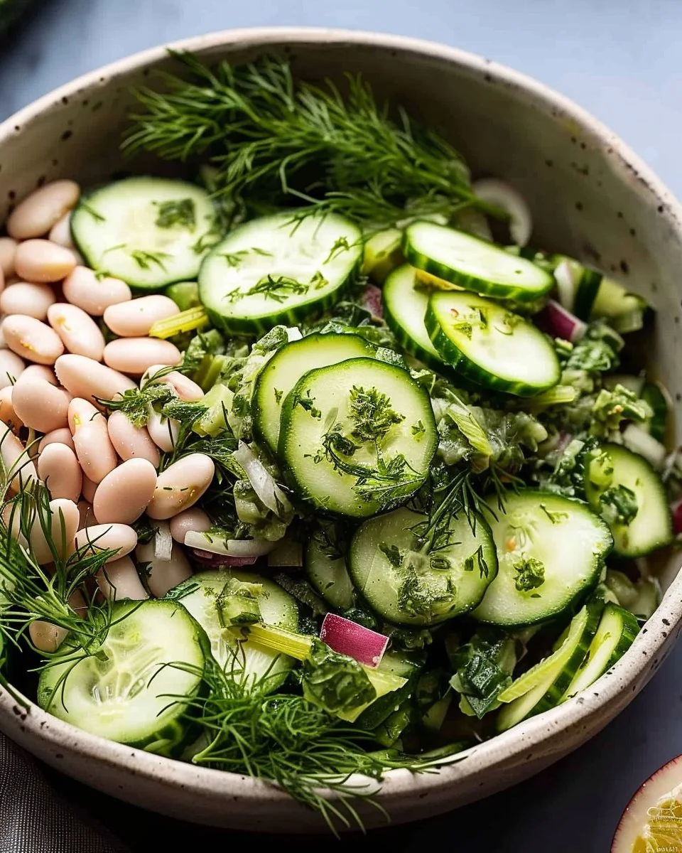 Dilly White Bean Cucumber Salad