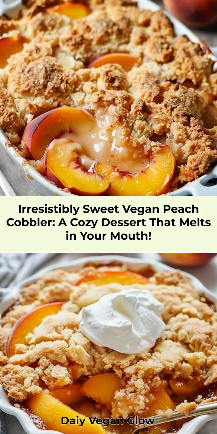 Vegan Peach Cobbler Recipe