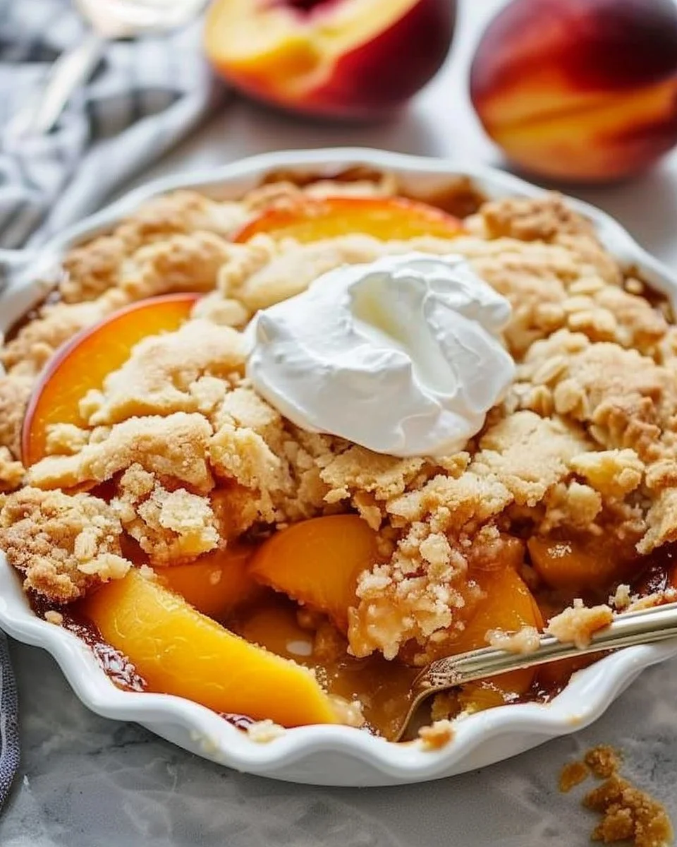 Vegan Peach Cobbler