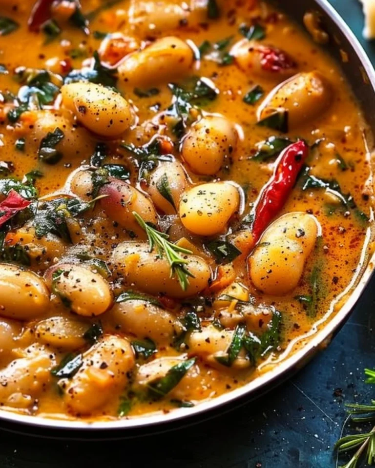 Delicious Tuscan Marry Me Butter Beans dish served in a bowl